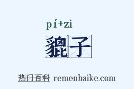 貔子是什么意思的图片